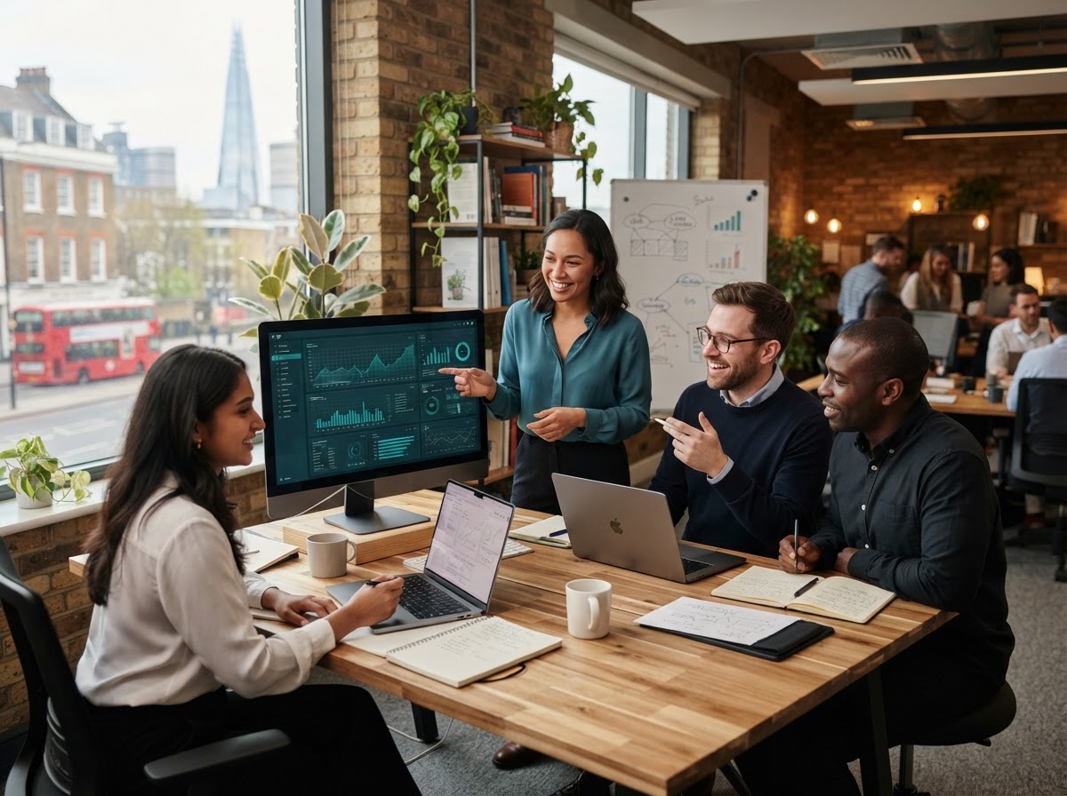 Vandexio AI analysts reviewing algorithmic strategy performance data